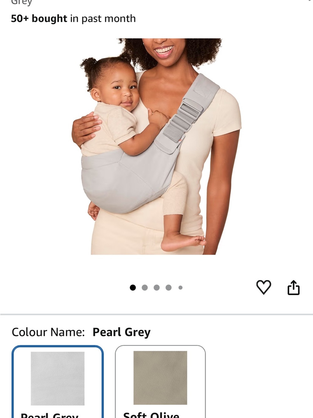 Beige Baby Hip Seat Sling Carrier for Kids